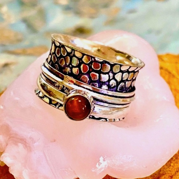 NWOT Artisan Tiger Eye Sterling Silver Ring - Picture 2 of 15